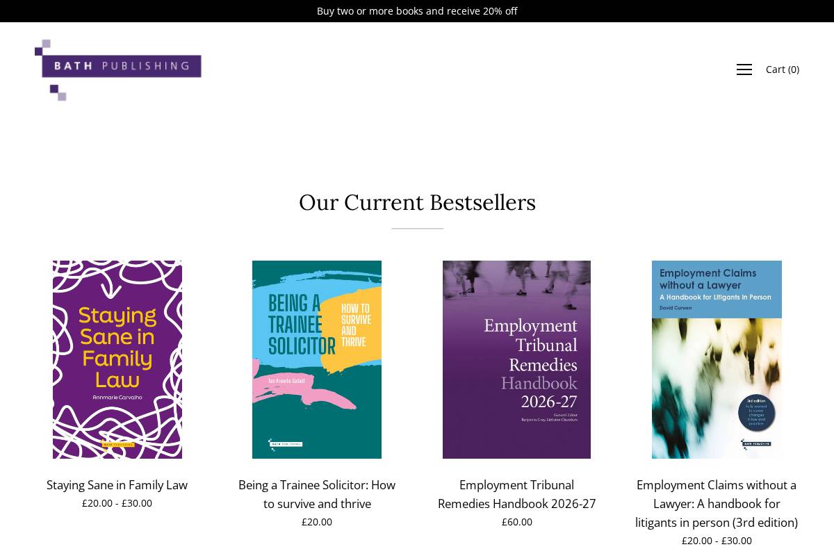 bathpublishing.com homepage screenshot