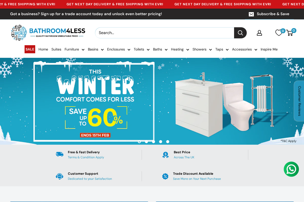 Bathroom Bubbles Limited homepage screenshot