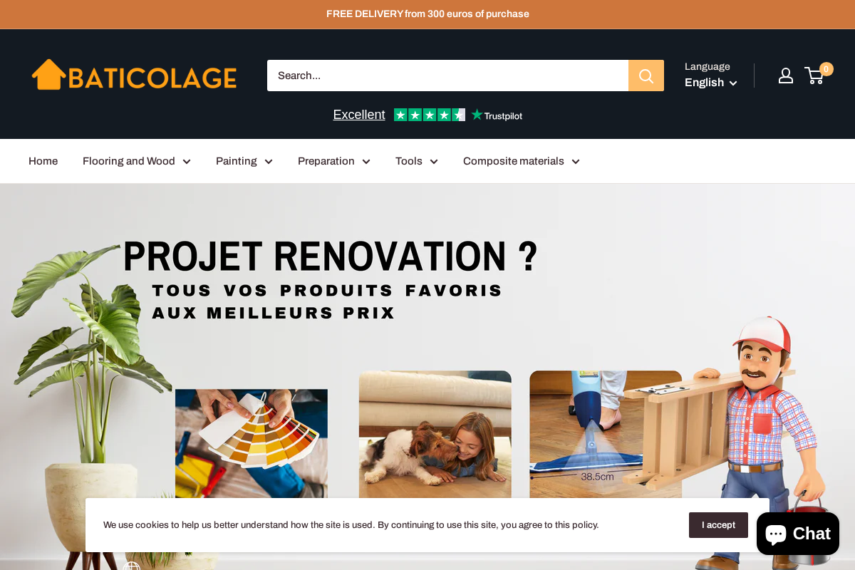 Baticolage homepage screenshot