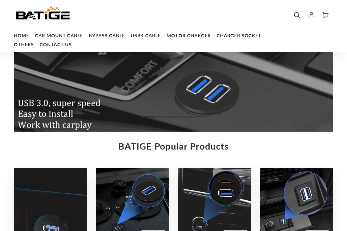 batige.net homepage screenshot