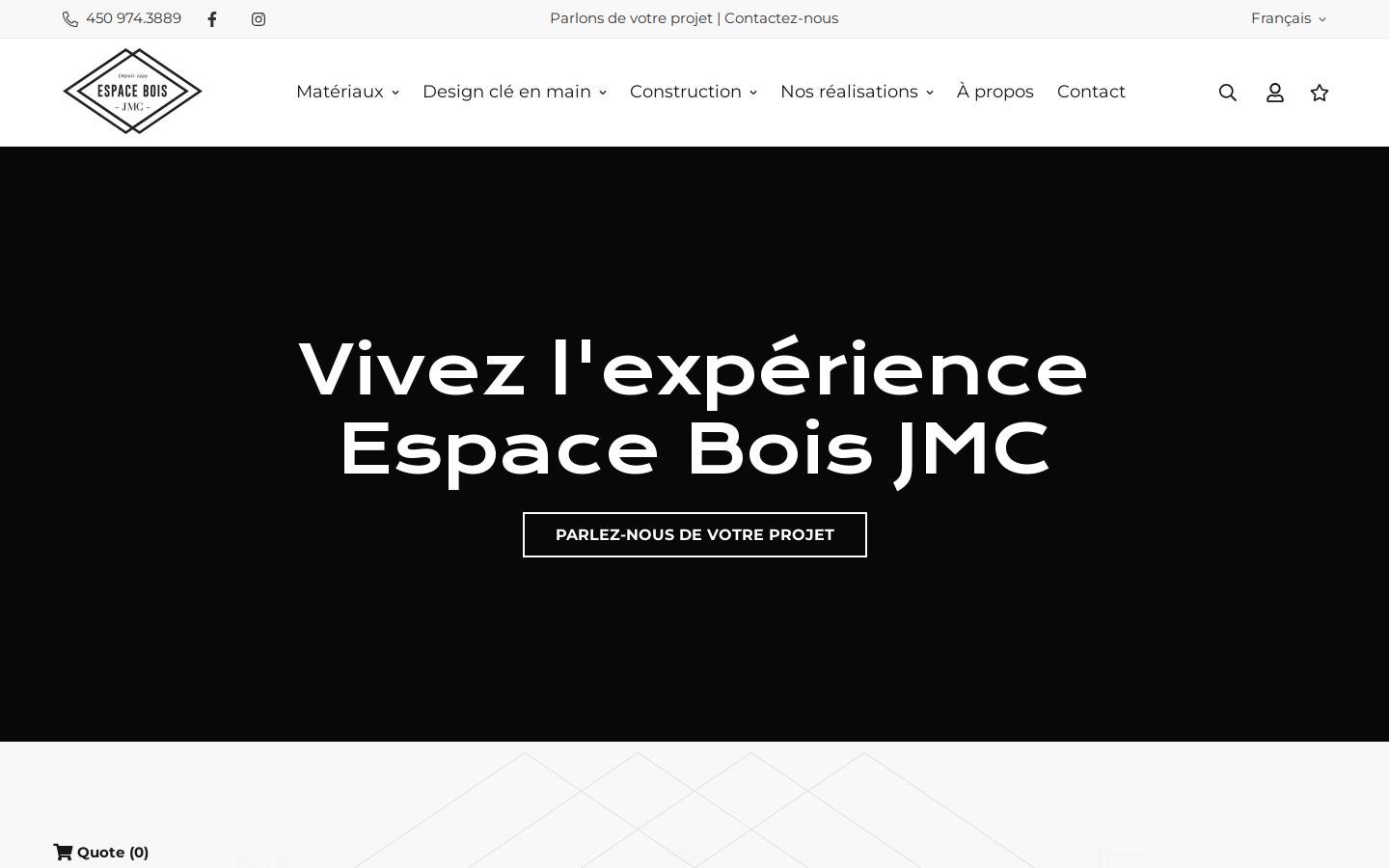 batimentsjmc.com homepage screenshot