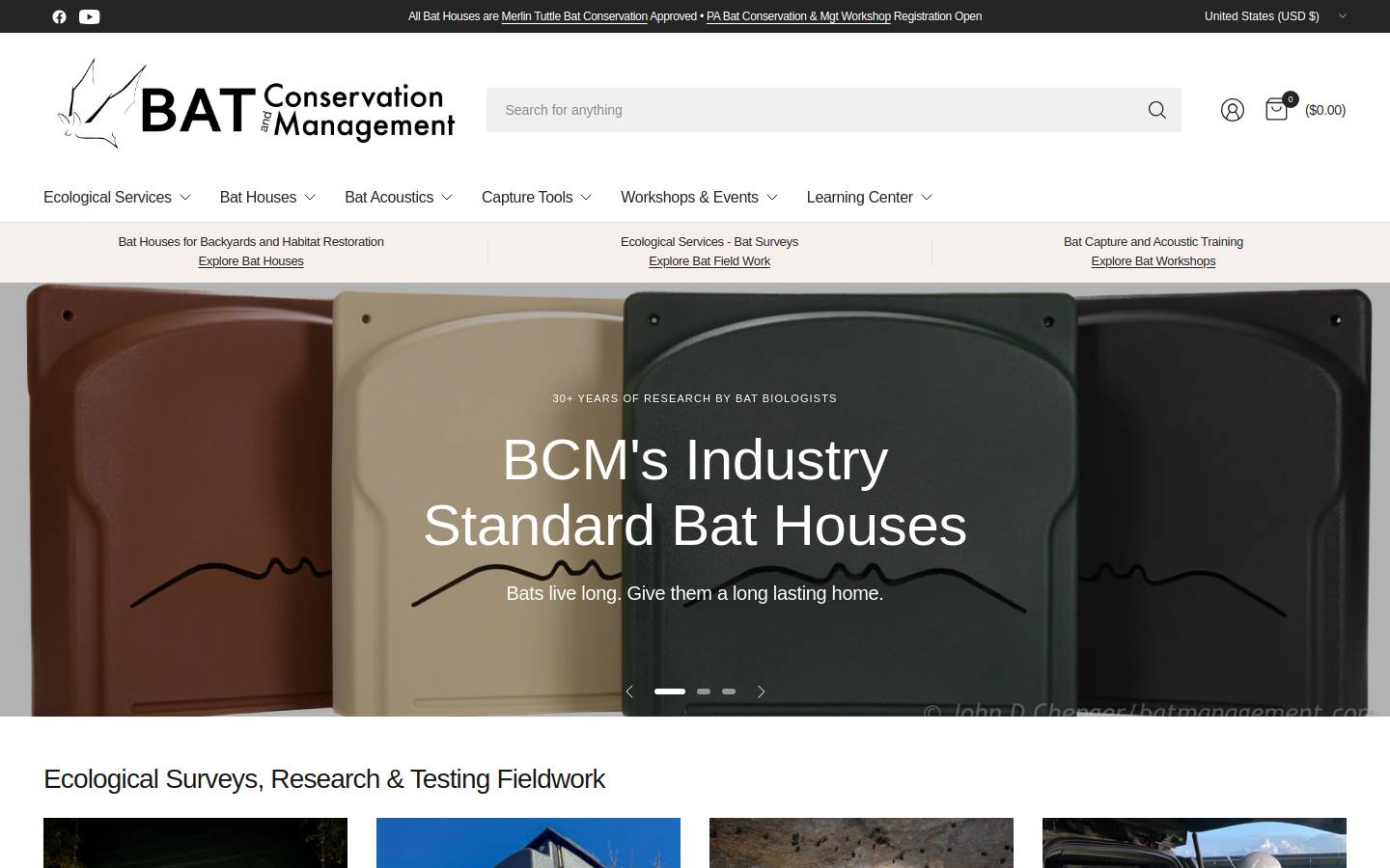 batmanagement.com homepage screenshot
