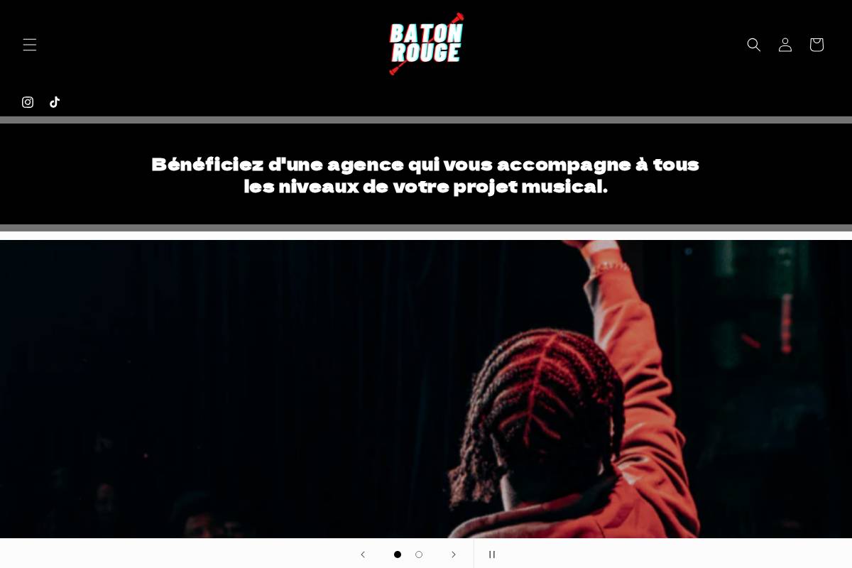 batonrougelabel.com homepage screenshot