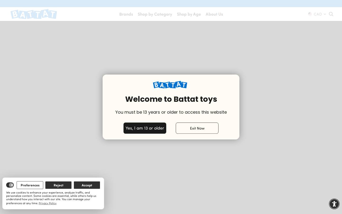 battat.com homepage screenshot