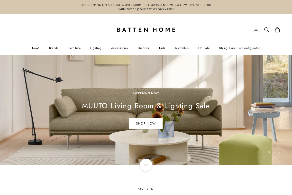 BattenHome homepage screenshot