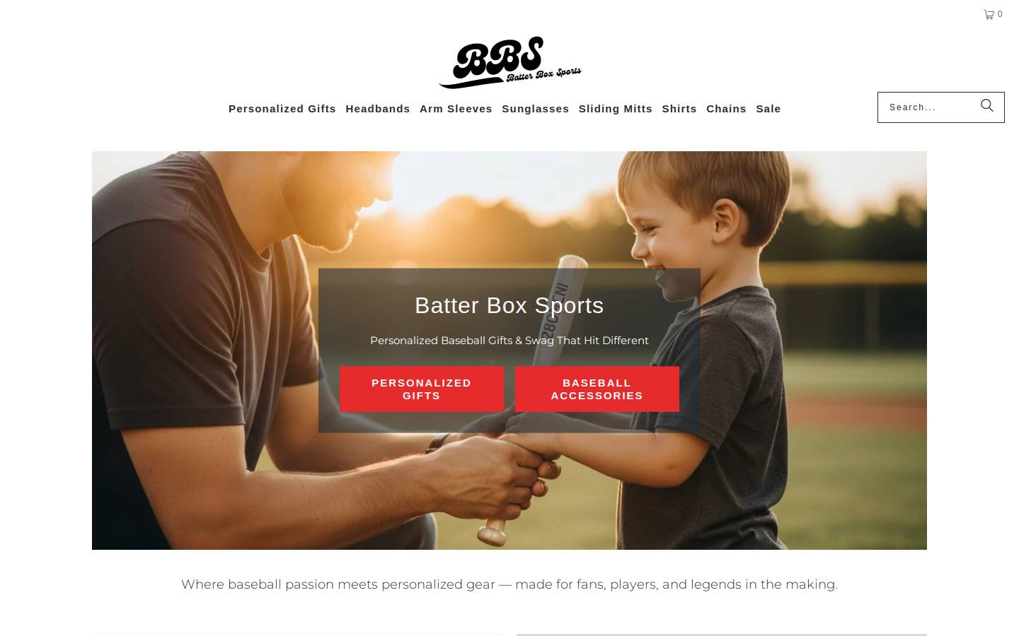 batterboxsports.com homepage screenshot