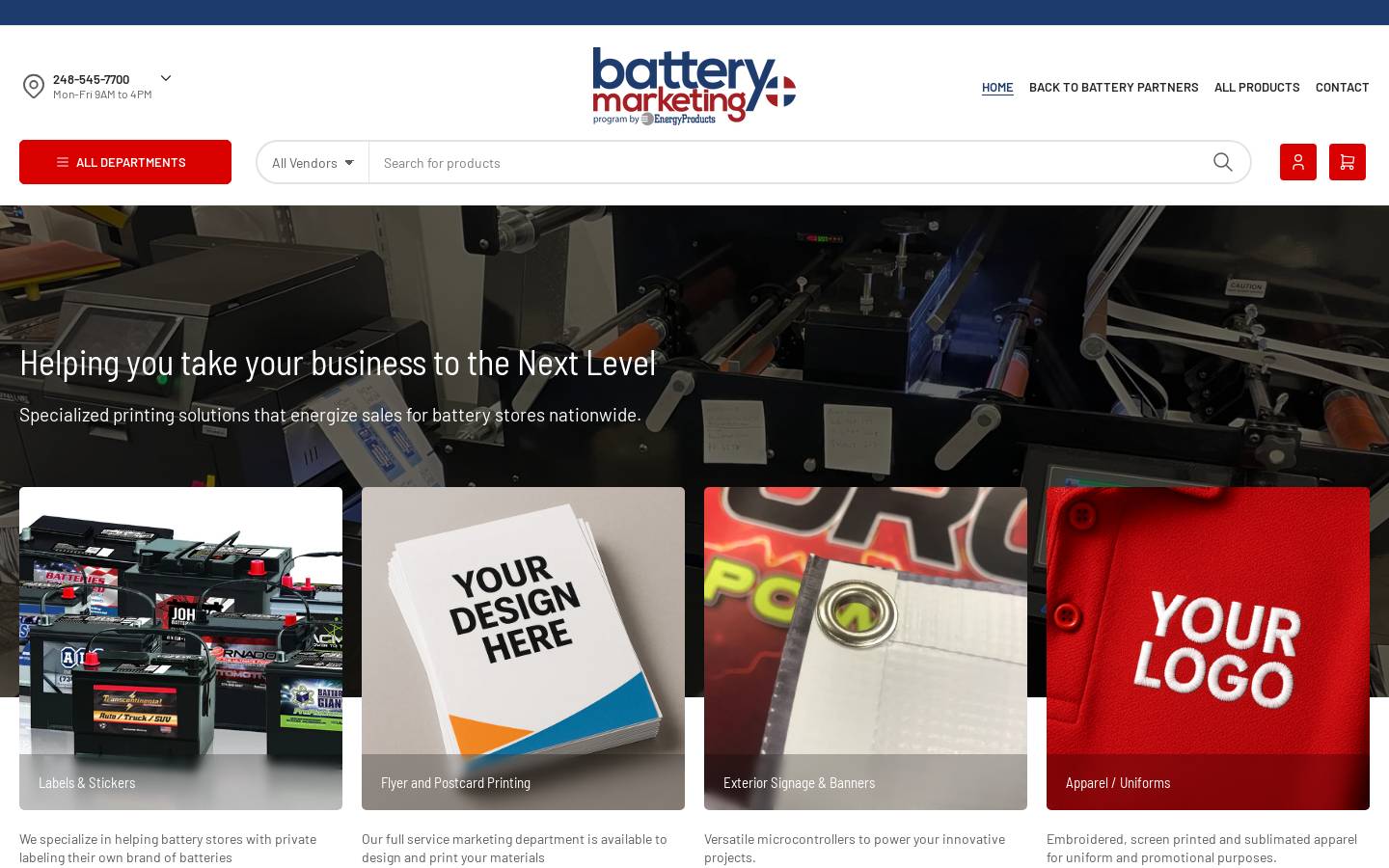battery.marketing homepage screenshot