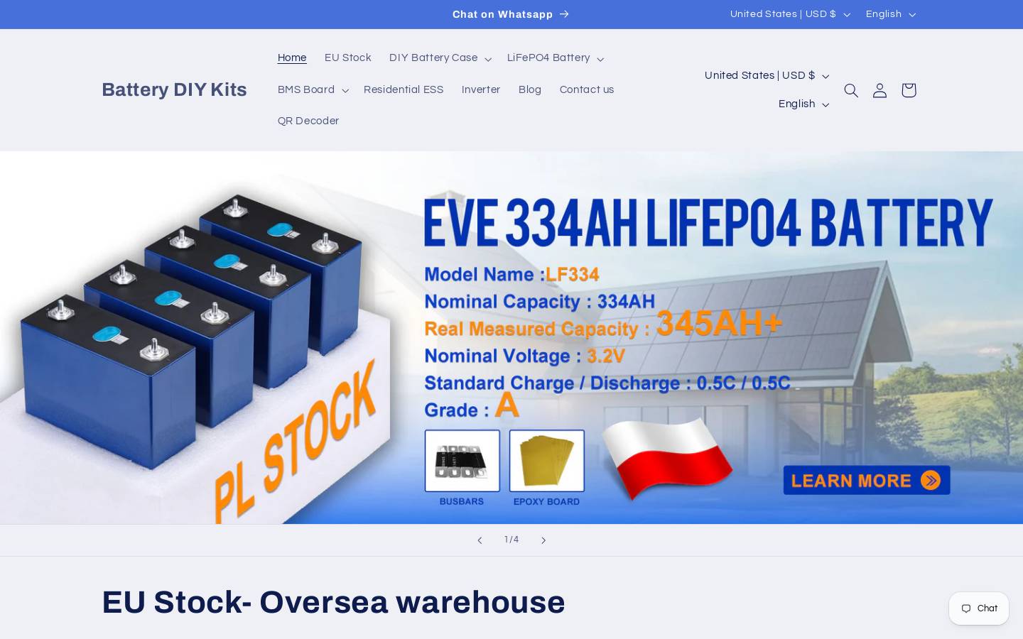 batterydiykits.com homepage screenshot