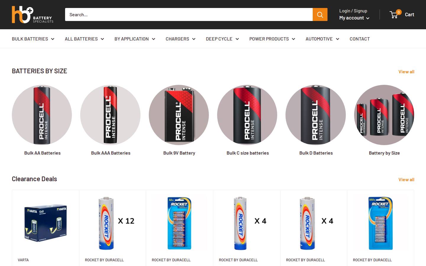 batteryspecialists.com.au homepage screenshot