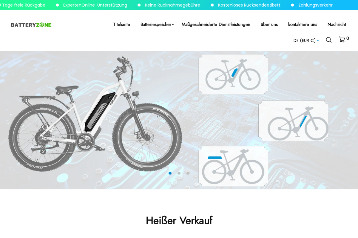 Batteryzone homepage screenshot