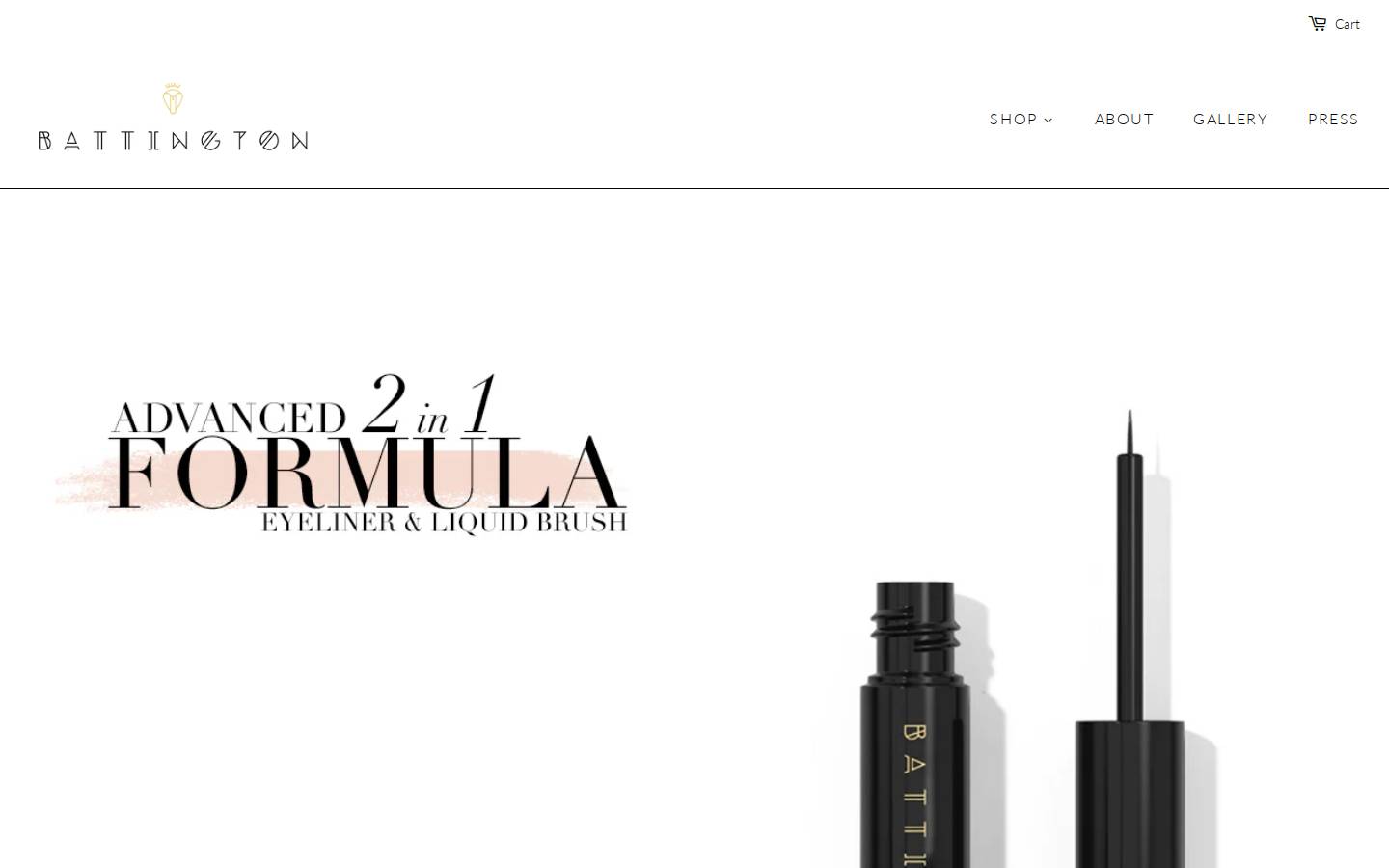 battingtonbeauty.com homepage screenshot