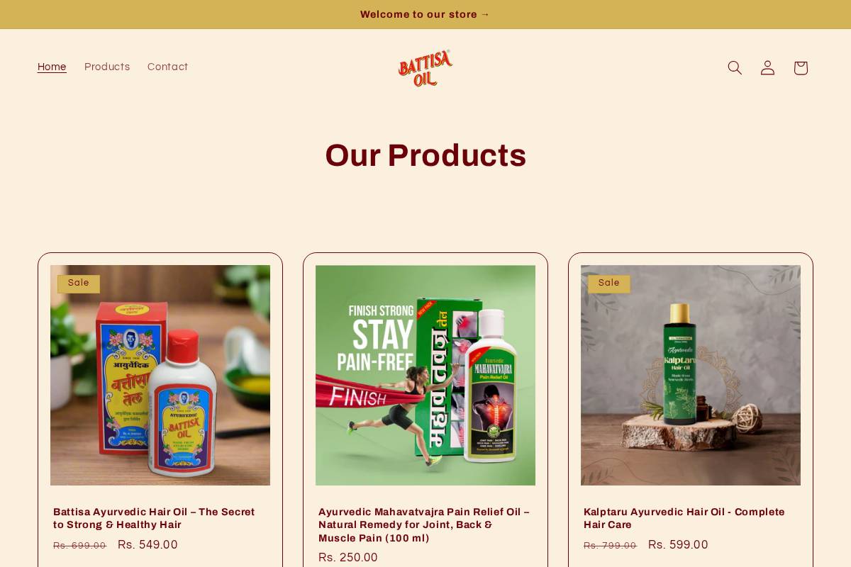 battisaoil.com homepage screenshot
