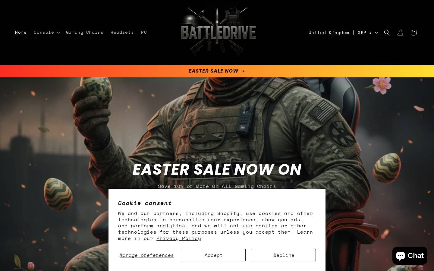 battle-drive.com homepage screenshot