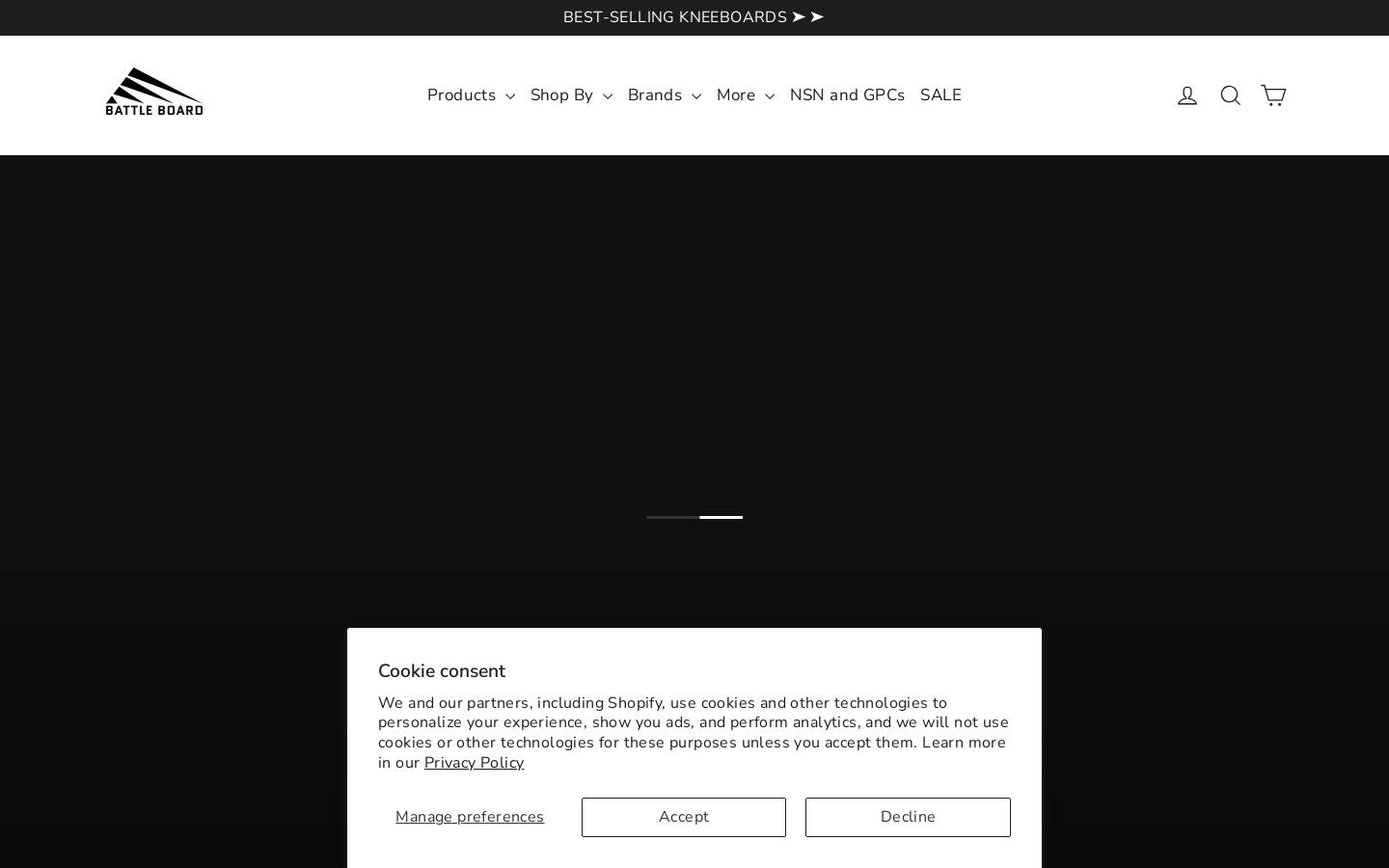 battleboard.us homepage screenshot
