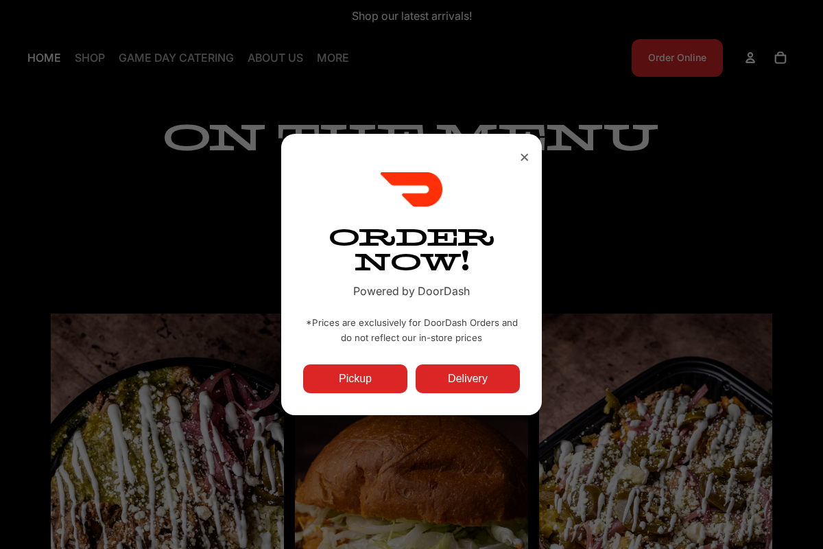 The Battlefield Country Store homepage screenshot