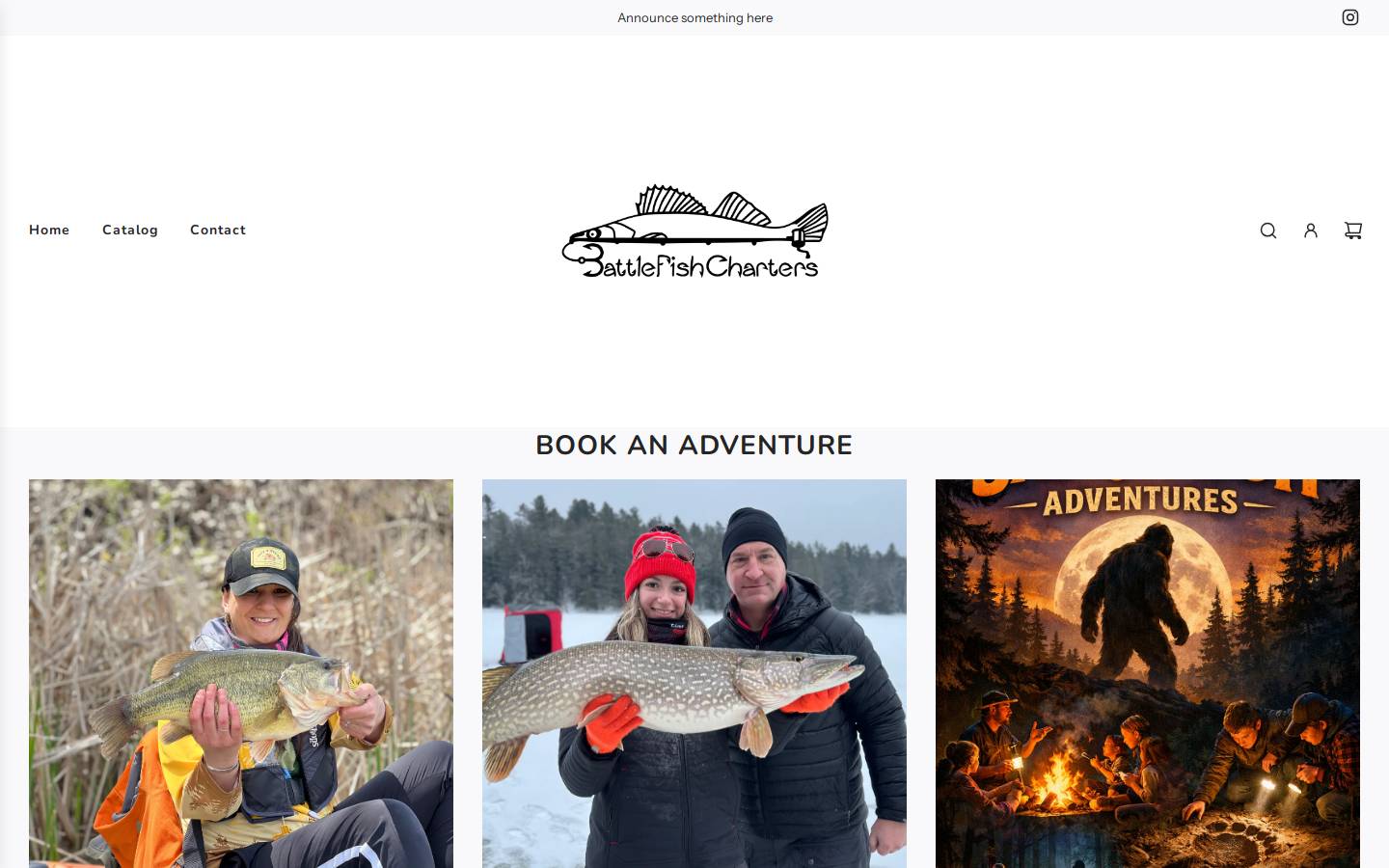 battlefishrods.com homepage screenshot