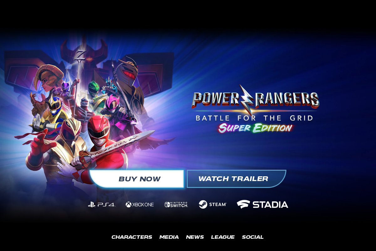Power Rangers: Battle for the Grid homepage screenshot