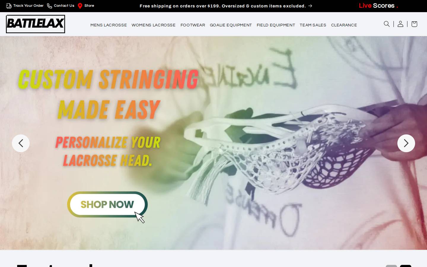 battlelax.com homepage screenshot