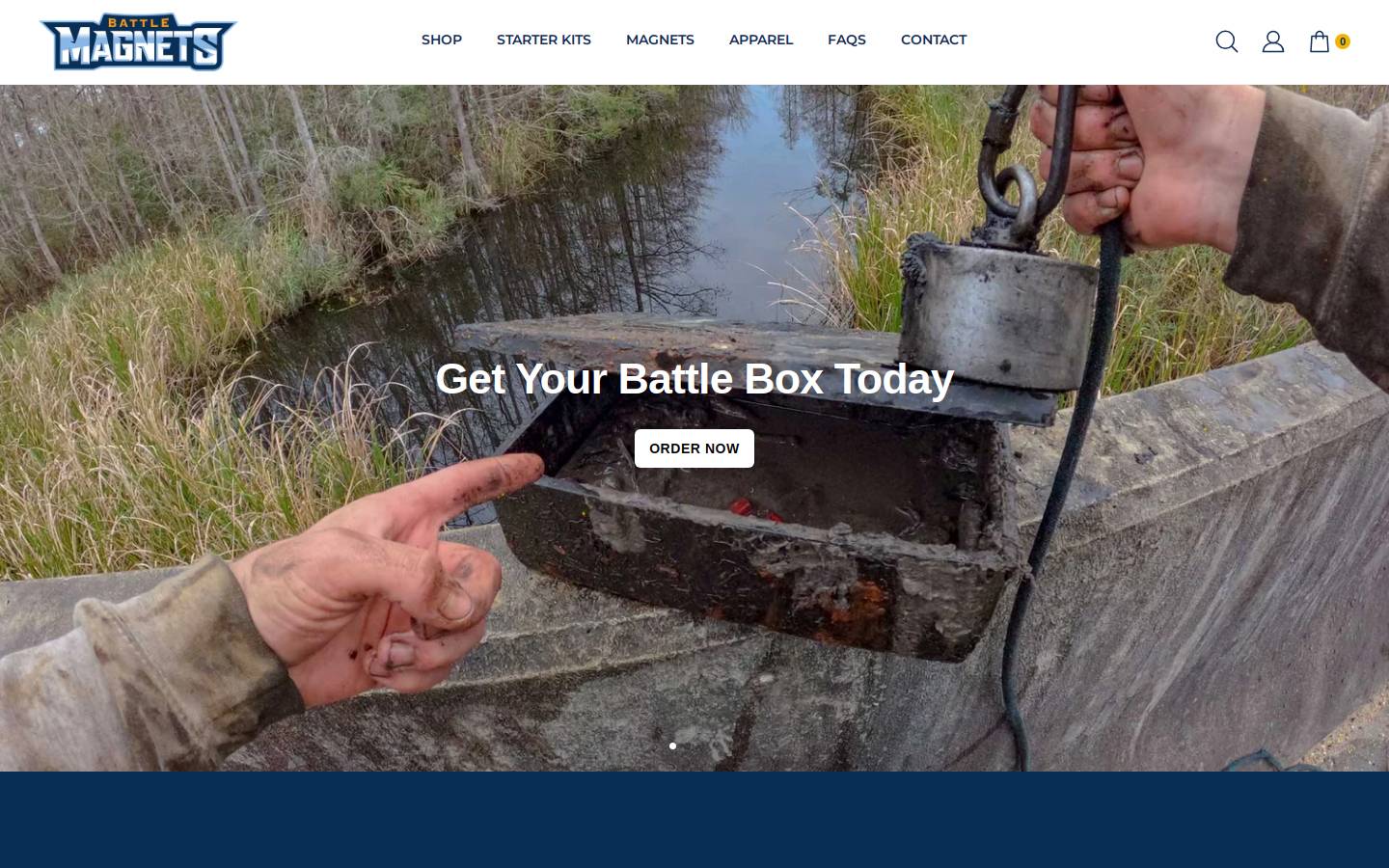 battlemagnets.com homepage screenshot