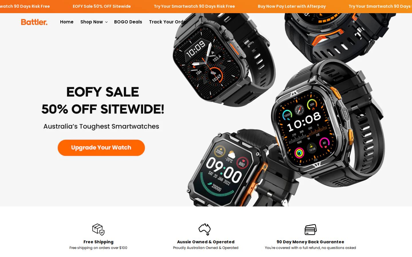 battlerwatch.com homepage screenshot