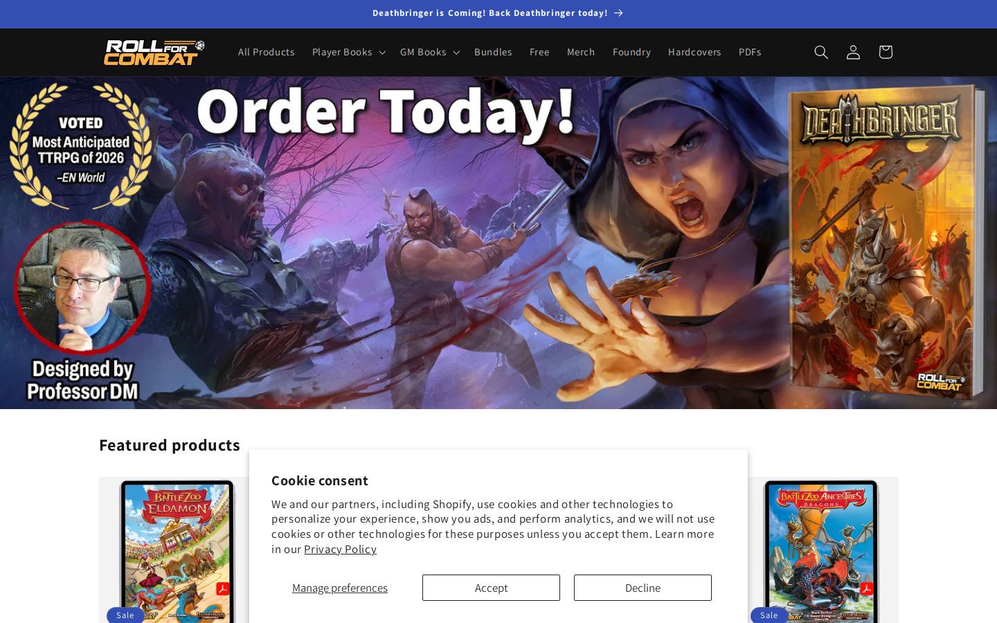 battlezoo.com homepage screenshot