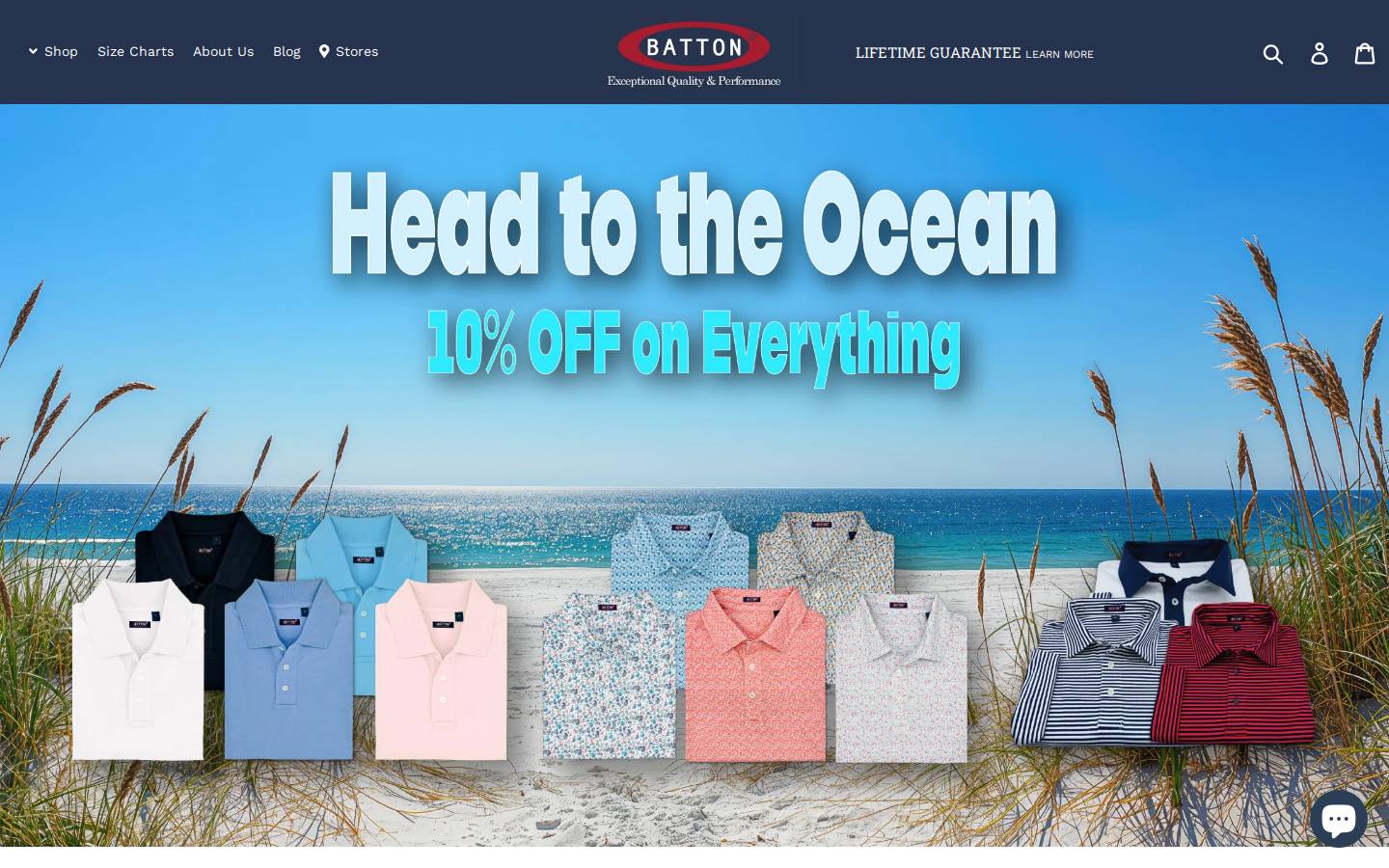 battonapparel.com homepage screenshot