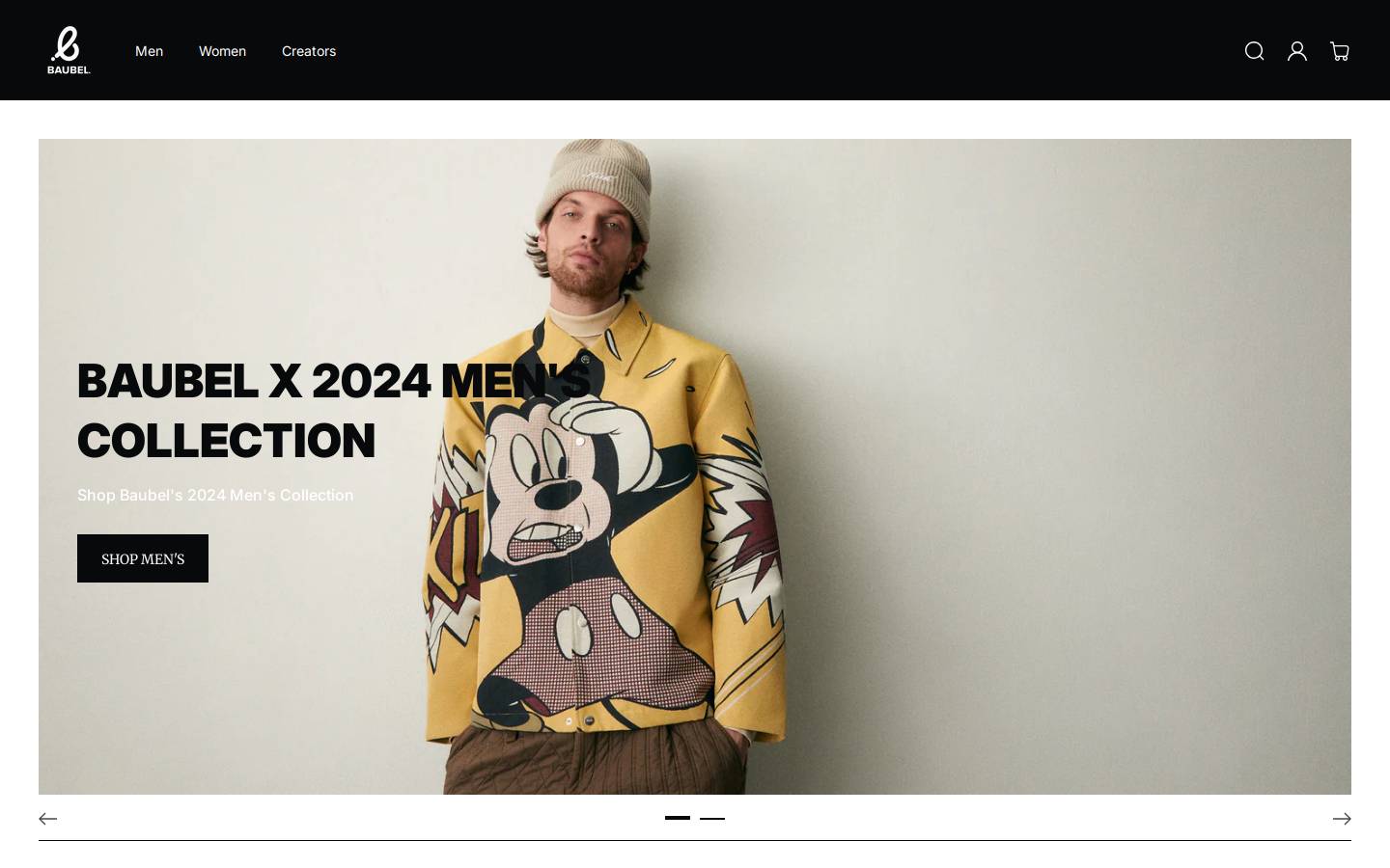 baubel.com homepage screenshot