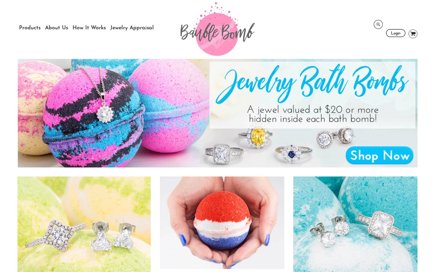 baublebomb.com homepage screenshot