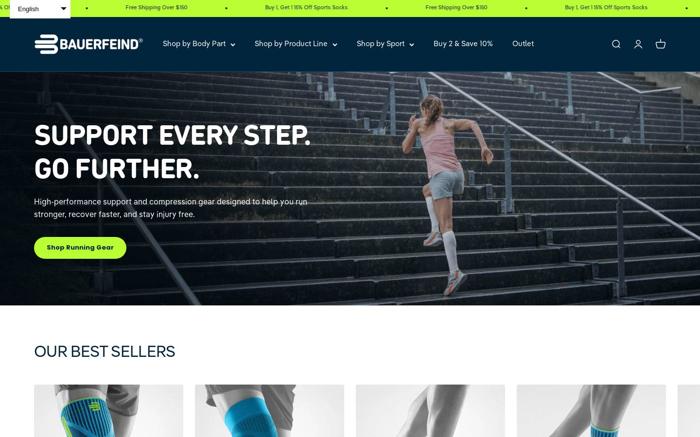 bauerfeindsports.ca homepage screenshot