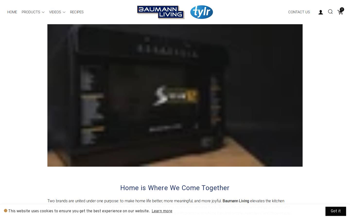 baumannliving.com homepage screenshot