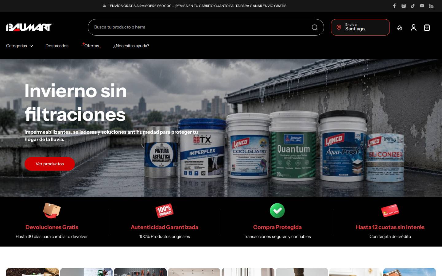 baumart.cl homepage screenshot