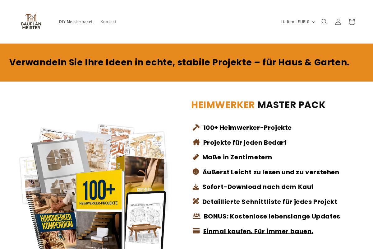 bauplanmeister.com homepage screenshot