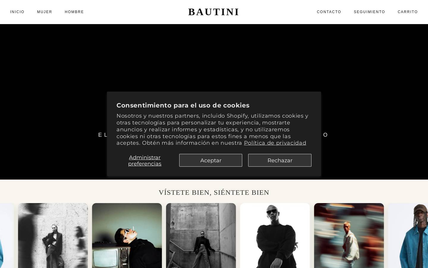 bautini.com homepage screenshot