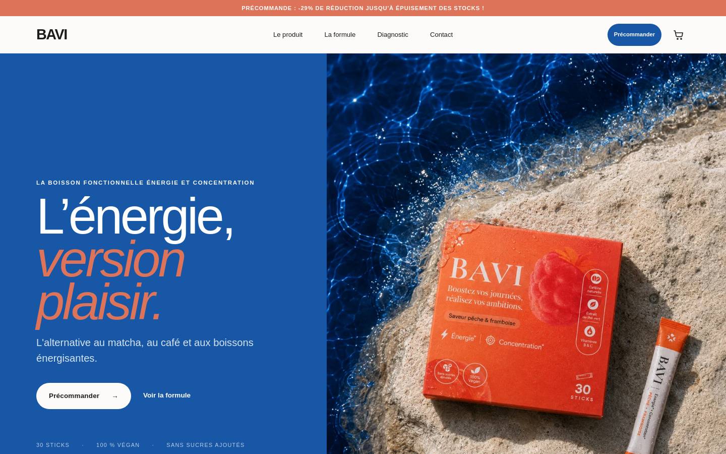 bavi.fr homepage screenshot