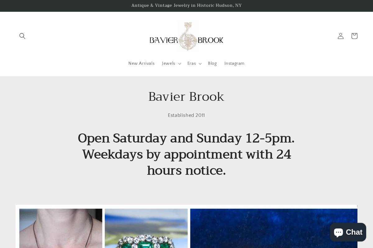 bavier-brook.com homepage screenshot