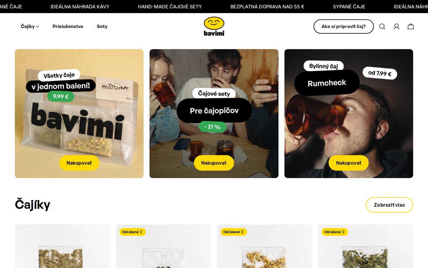 bavimi.sk homepage screenshot