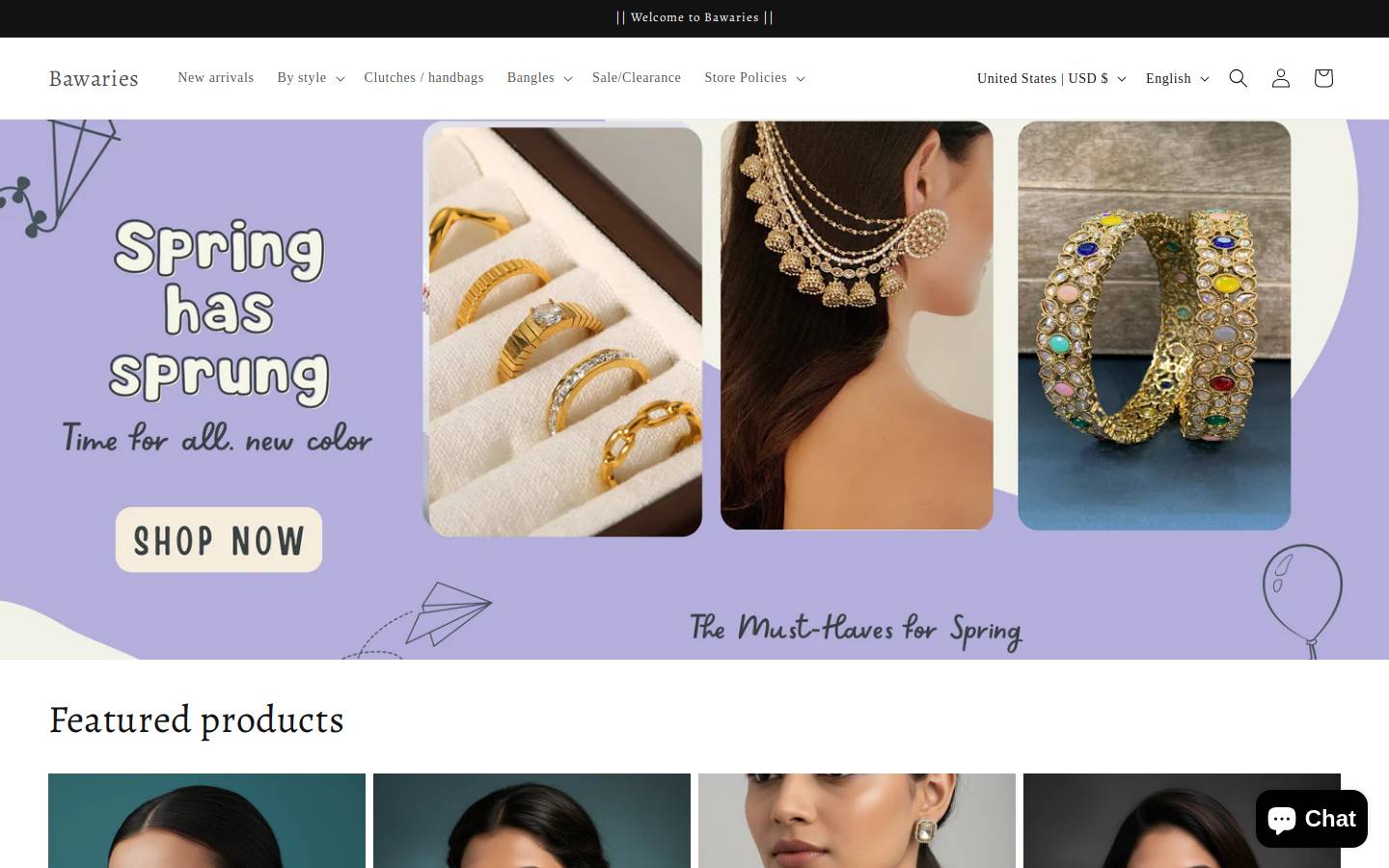 bawaries.com homepage screenshot