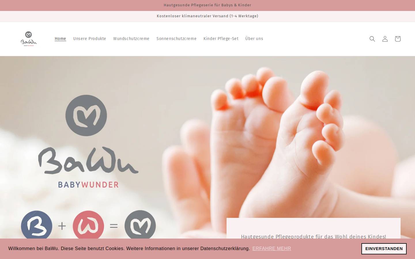 bawu-babywunder.de homepage screenshot