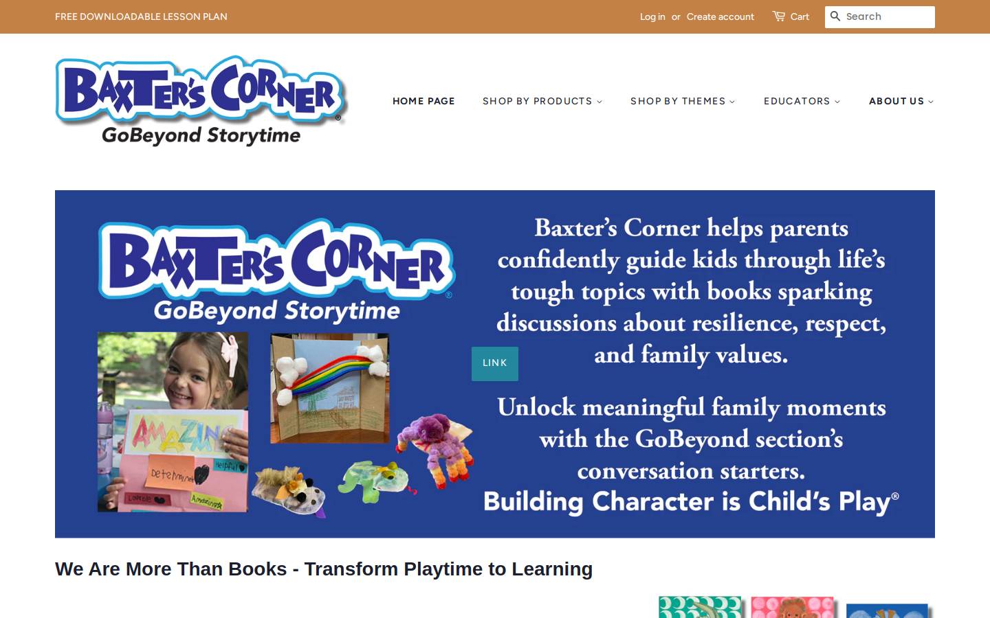 baxterscorner.com homepage screenshot