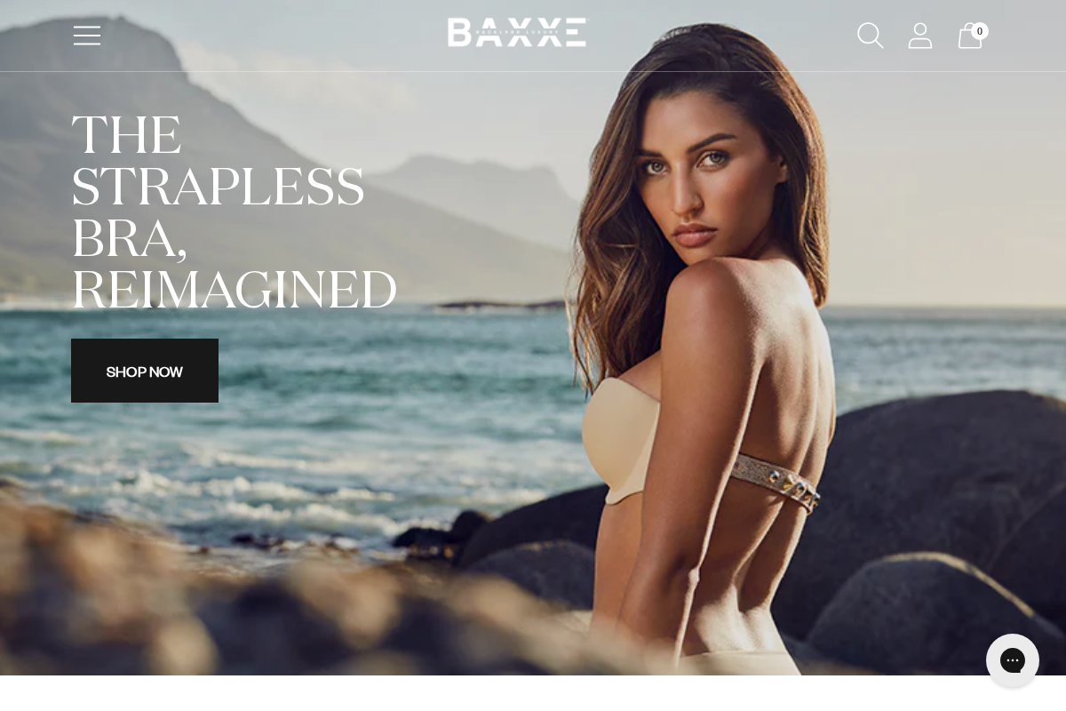 baxxe.com homepage screenshot