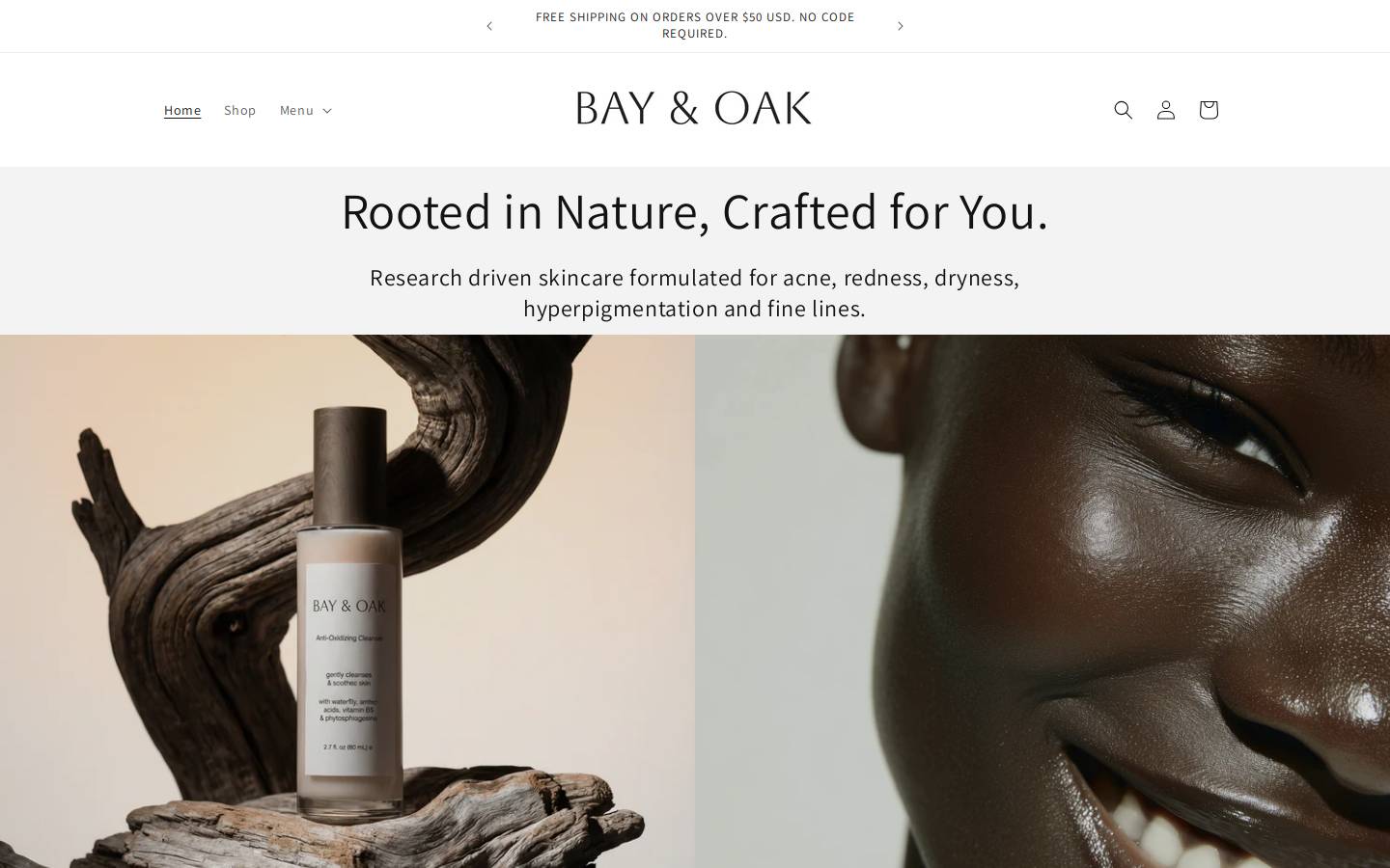 bayandoak.co homepage screenshot