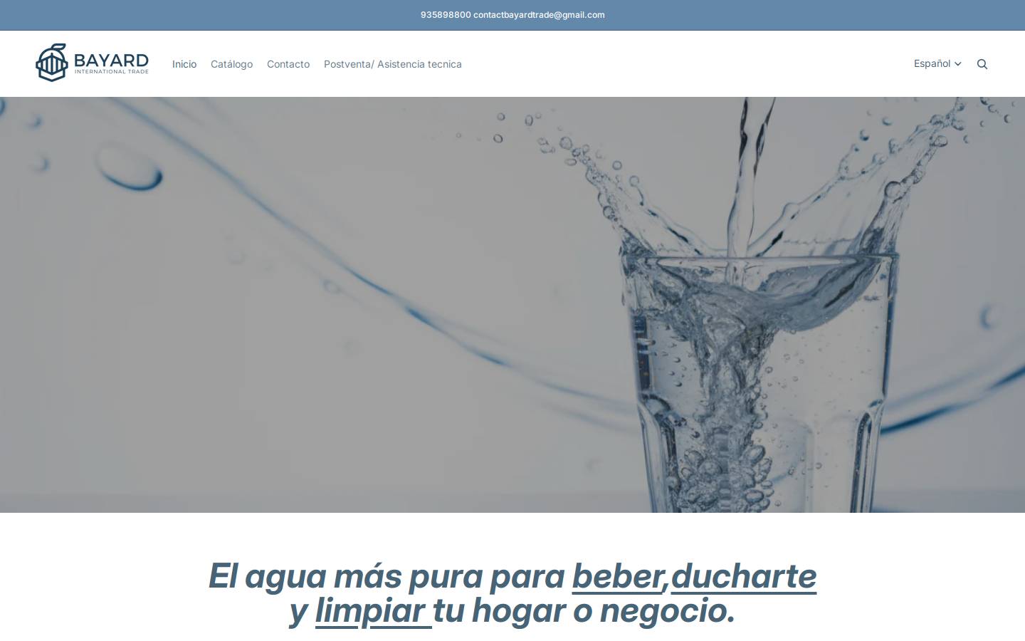 bayardinternationaltrade.com homepage screenshot