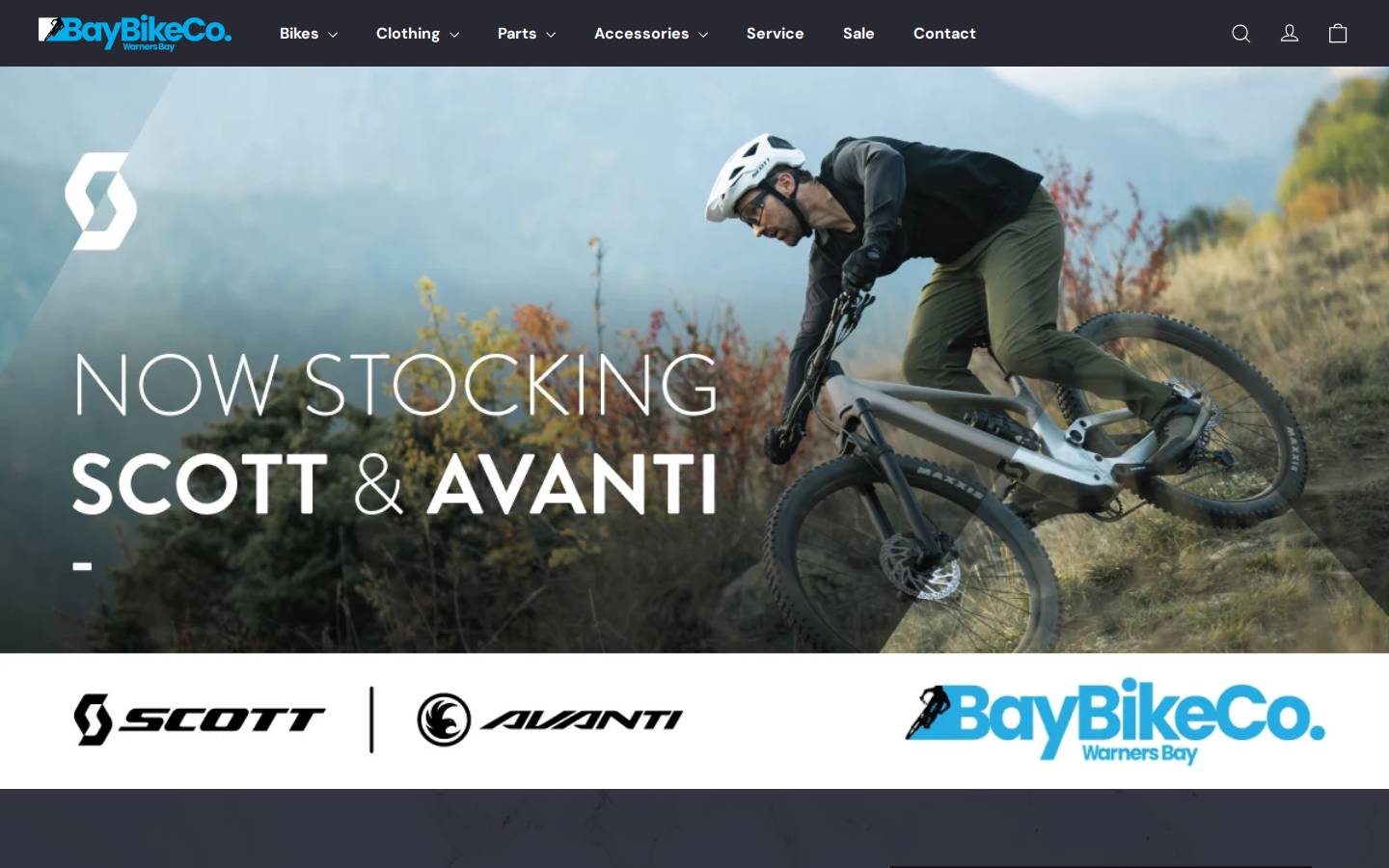 baybikeco.com.au homepage screenshot