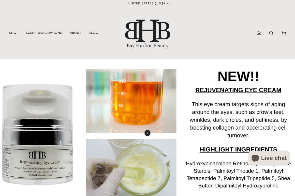 bayharborbeauty.com homepage screenshot