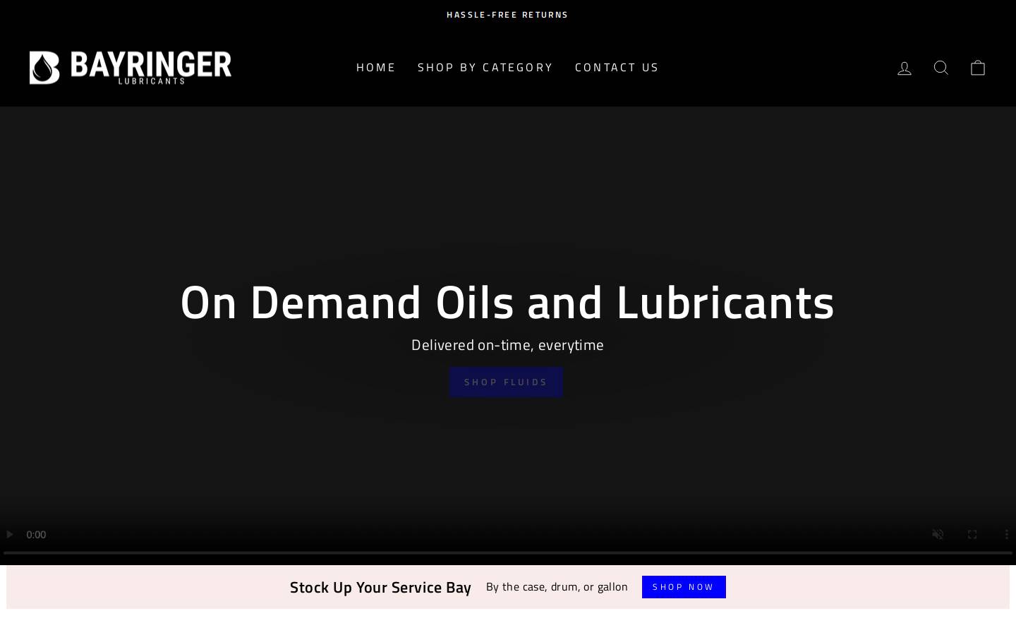 bayringer.com homepage screenshot