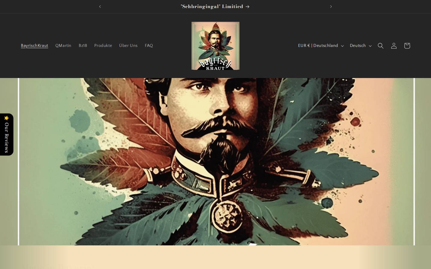 bayrisch-kraut.com homepage screenshot