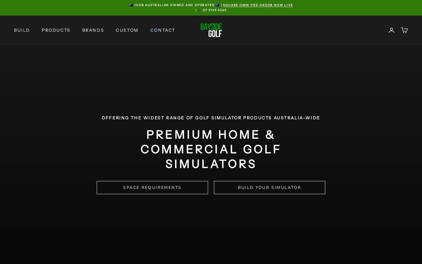 baysidegolf.com.au homepage screenshot