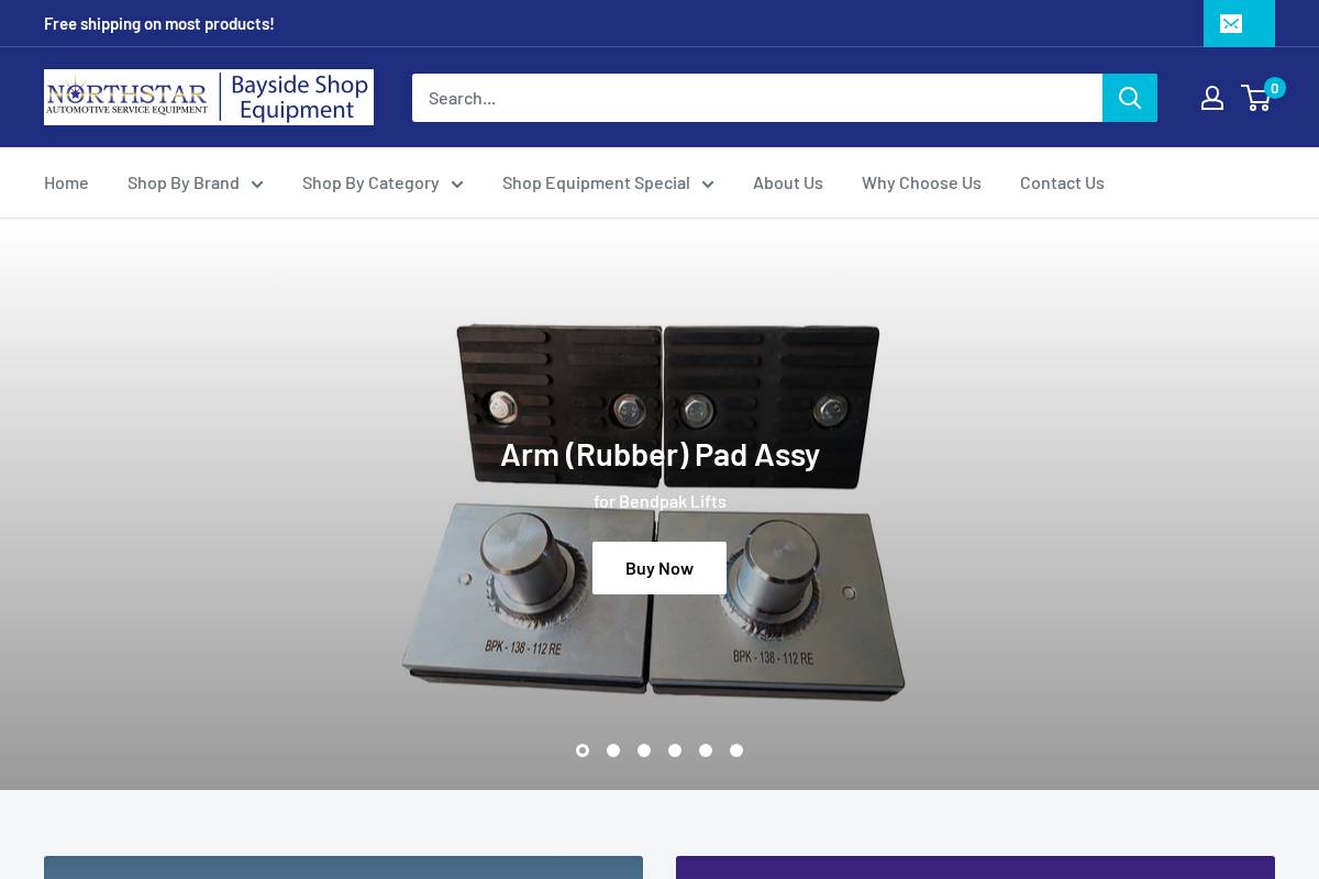 baysideshopequipment.com homepage screenshot