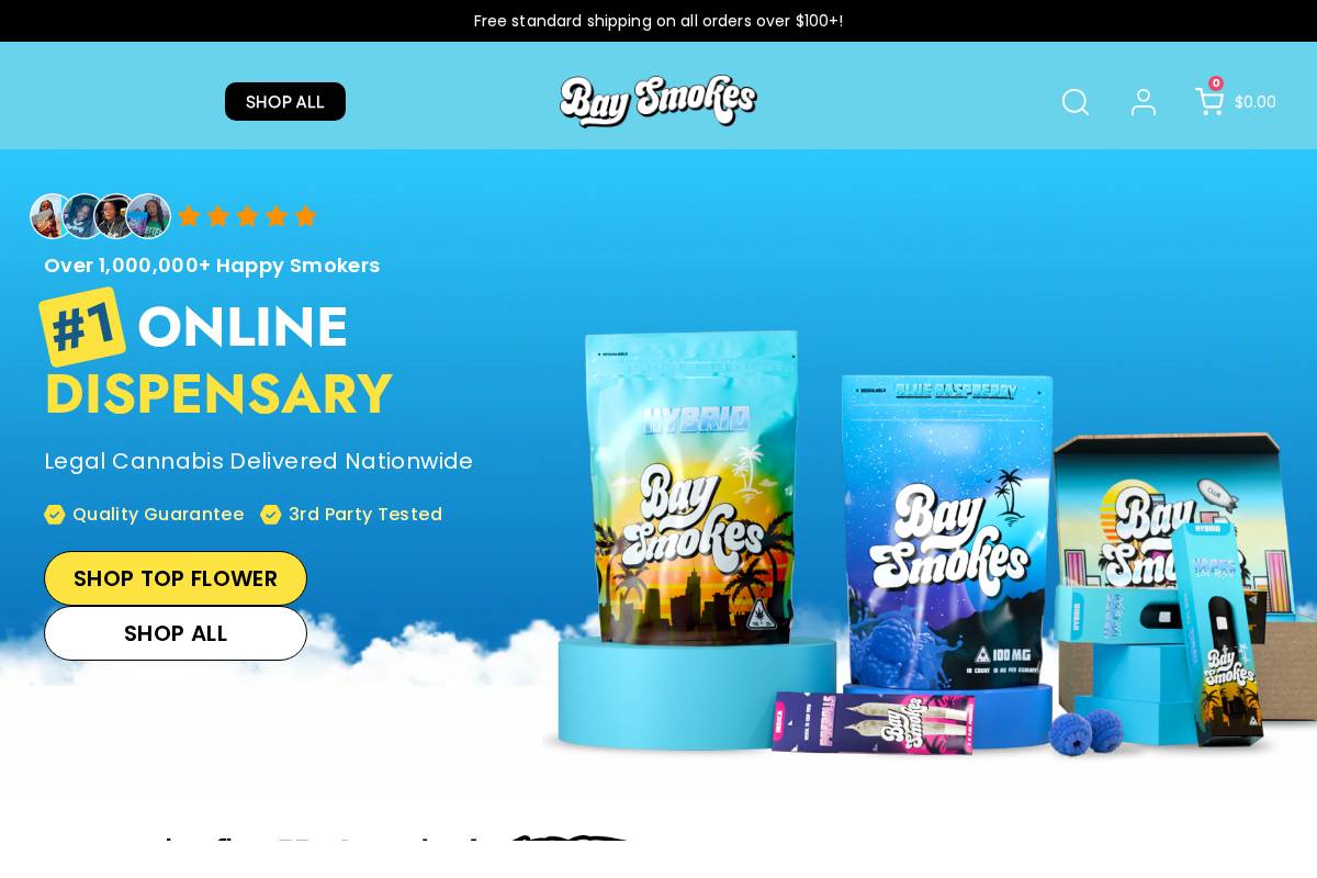 baysmokes.com homepage screenshot