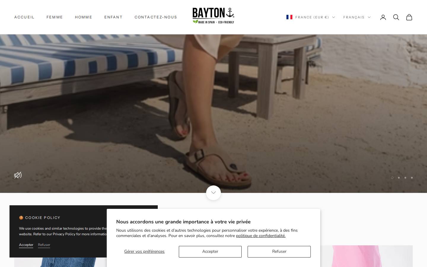 baytonshoes.com homepage screenshot